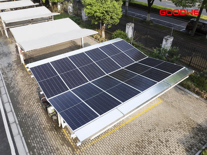 Double Sided Solar Power Car Port