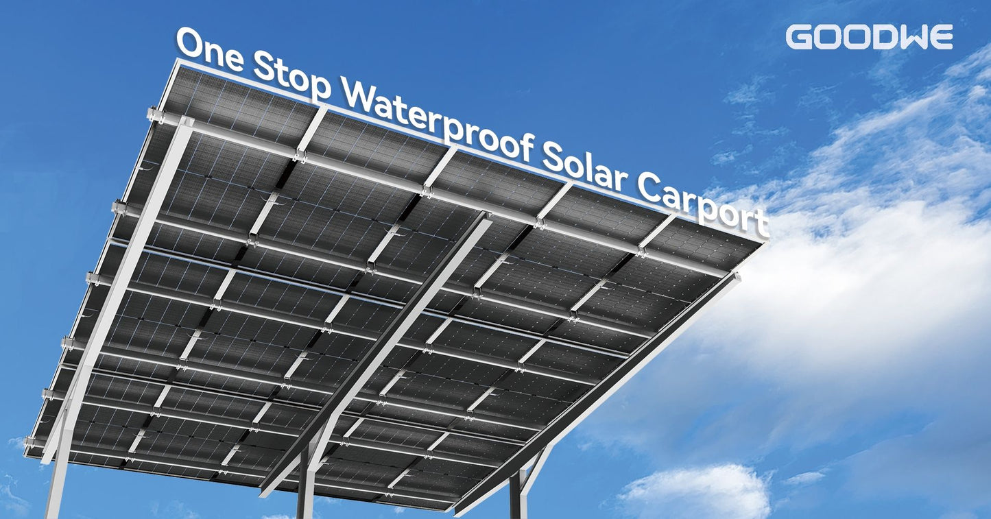 Single sided Solar Power Car Port