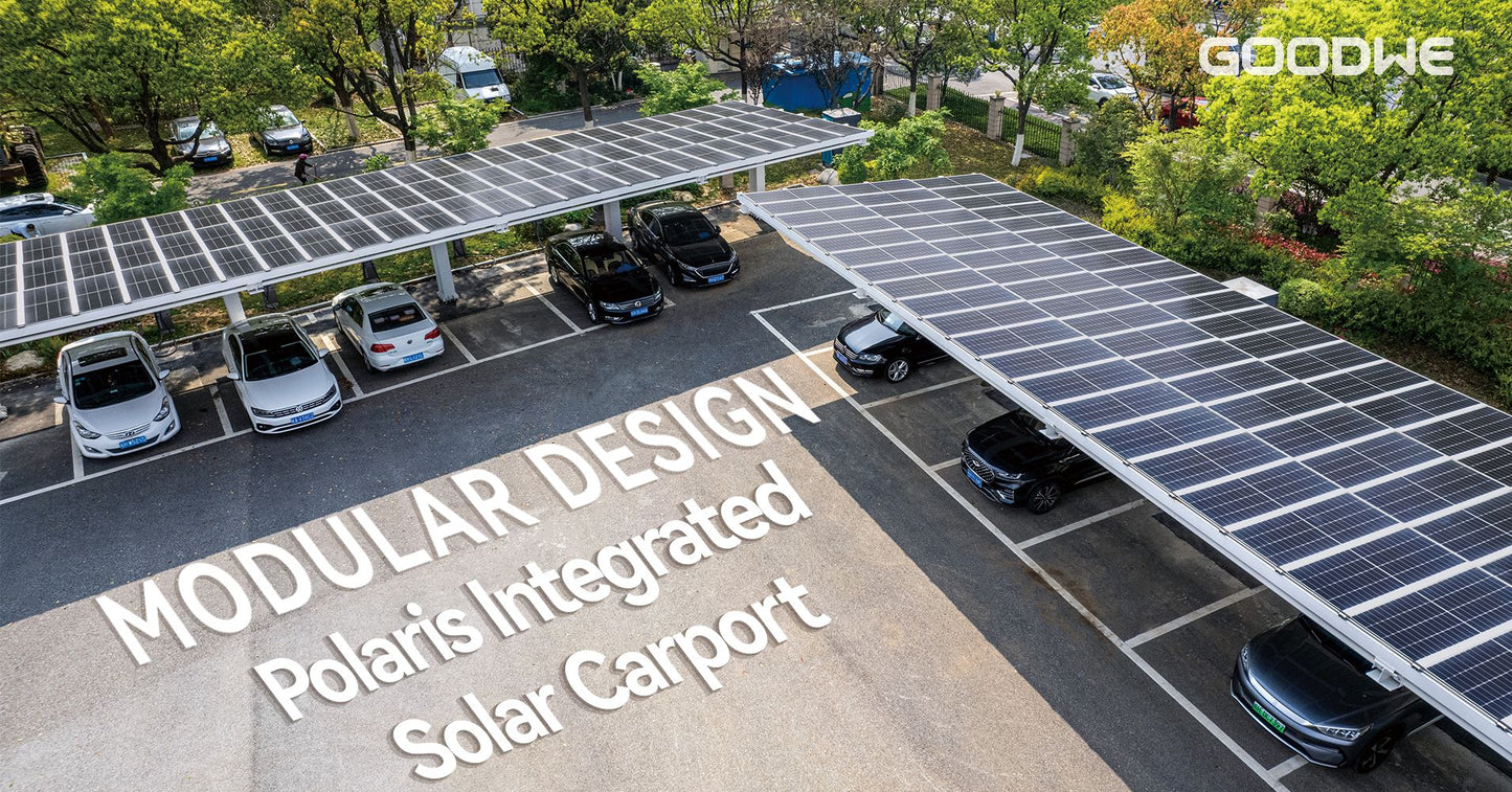 Single sided Solar Power Car Port