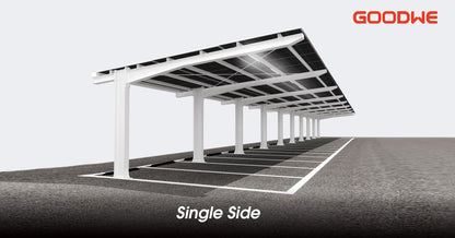 Single sided Solar Power Car Port