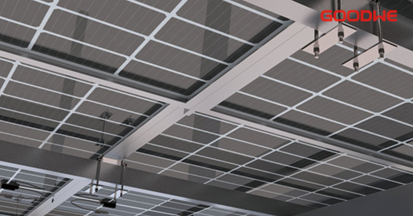 Double Sided Solar Power Car Port