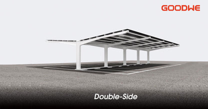 Double Sided Solar Power Car Port
