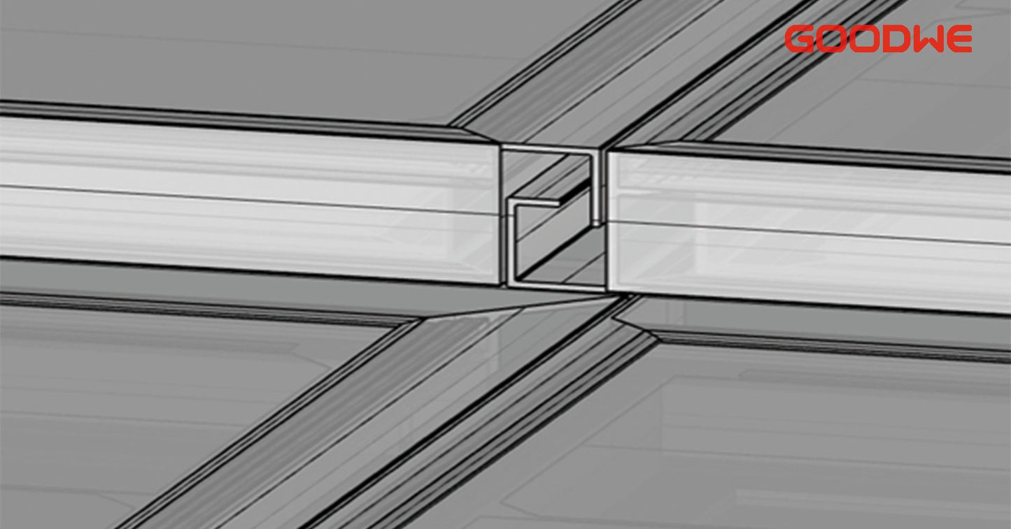 Double Sided Solar Power Car Port