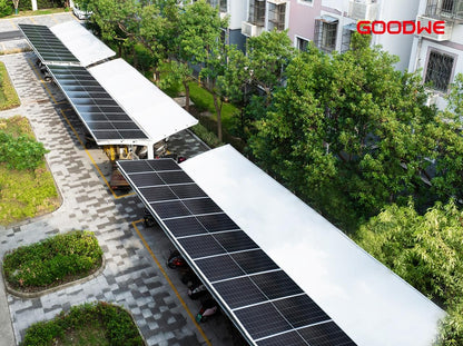 Double Sided Solar Power Car Port